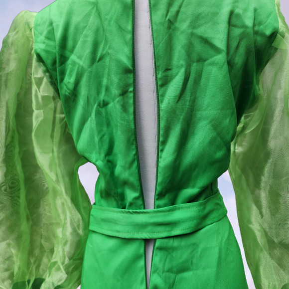 Vintage Green Maxi Dress - Picture 7 of 9